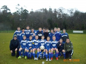 U13's V Listowel Celtic wet but fired up!