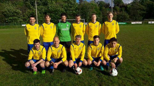 Back row L - R. Paudie O' Connor, Eanna Kavanagh, Brian O' Connor, Shane Doolan, Conor Farrell and Shane Lynch.  Front row L - R Sean Cournane, Michael O' Donoghue, Adam Moynihan, William Courtney and Paudie Clifford.