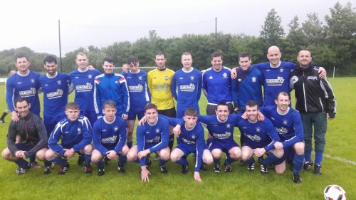 Killarney Athletic A.F.C. Squad after their 2-0 win over Listowel Celtic in Ferndale on Friday 9th June 2017