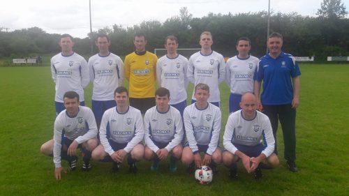 Senior A Team who defeated Killarney Celtic in the Greyhound Bar KO Cup 14 Final on Sunday 4th June 2017