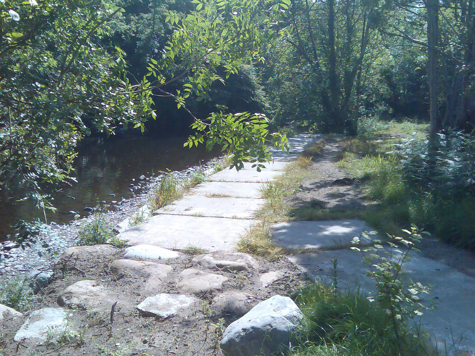 The accessible riverside path beside Killarney Athletic Park.