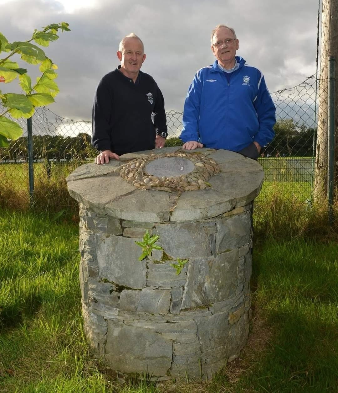 Don Harrington and Mike O’Sullivan at the Half Moon in Knockreer